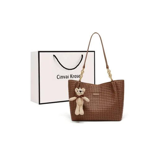 Simvay Clos PVC с синтетической кожей Сумка на плечо Сумка Тоут Сумка Тоут Сумка для покупок Большая Женская Кофейная Экрю