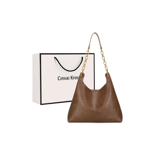 CinvaiKrose Сумка из коровьей кожи с синтетической кожей тоут-сумка сумка через плечо большая женская хаки черная