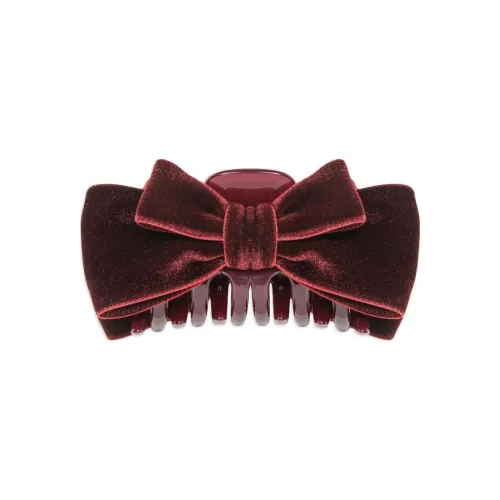 Jennifer Behr Велюр Заколки для волос Женские Красный