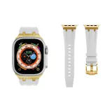 Белый с золотой нержавеющей сталью застежка