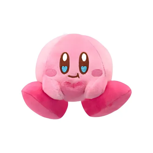 Кирби Сердце Подвеска Сидячая поза Позиционирование стиля Розовый Куклы Плюшевый Брелок 8,5 см Высота