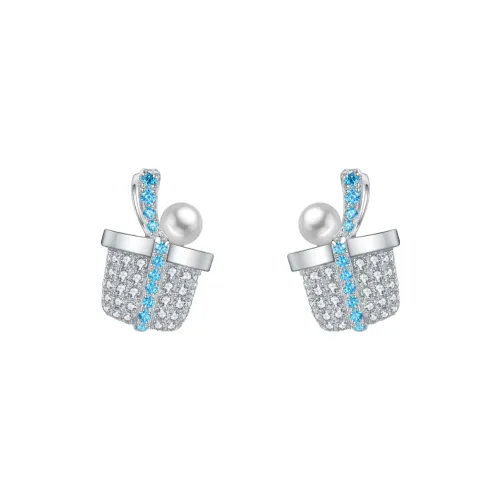 BABYBEI Shell Pearl Stud Earrings Women's