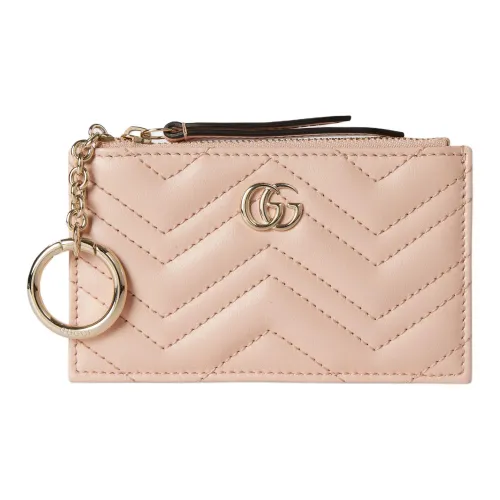 GUCCI GG Marmont Кожа Key Pouch Женские Светло-розовый