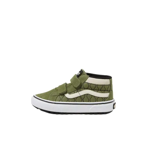 Vans SK8 MID Топ Детский Скейтбординг Зеленый Детский
