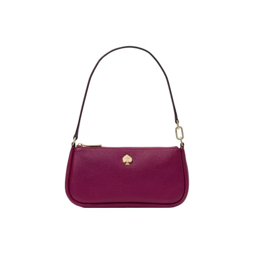 Kate Spade Сумка из зернистой текстуры кожа Litchi плечевая сумка сумка через плечо женская черная малиновая