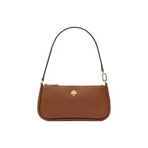 Kate Spade Сумка из зернистой текстуры кожа личи сумка через плечо сумка женская цвет имбирного печенья