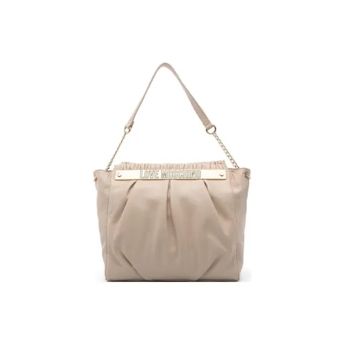 LOVE MOSCHINO ПУ (полиуретан) Сумка-тоут Сумка для покупок Сумка через плечо Женская Светлый Бежевый