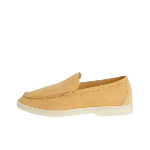 Loro Piana Summer Walk Лоферы Женские Бежево-желтые