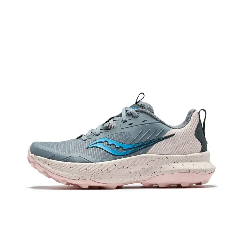 Saucony BLAZE TR Fiery Беговые кроссовки Низкий Топ Серый Розовый Женские