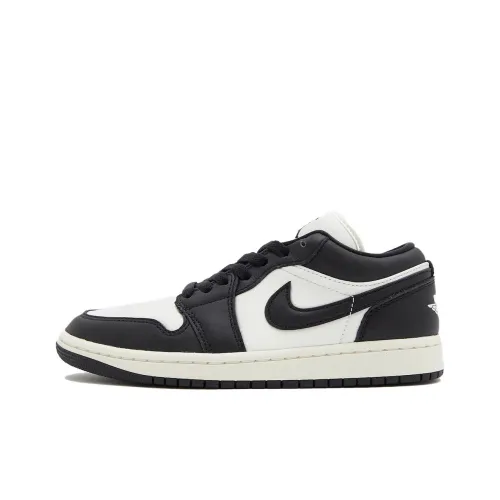 Jordan Air Jordan 1 Винтажные баскетбольные кроссовки Low Топ Черный белый Женские