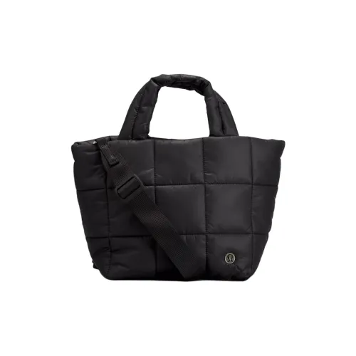 Lululemon Quilted Нейлоновая Сумка через плечо Сумка Обычная Женская Черная