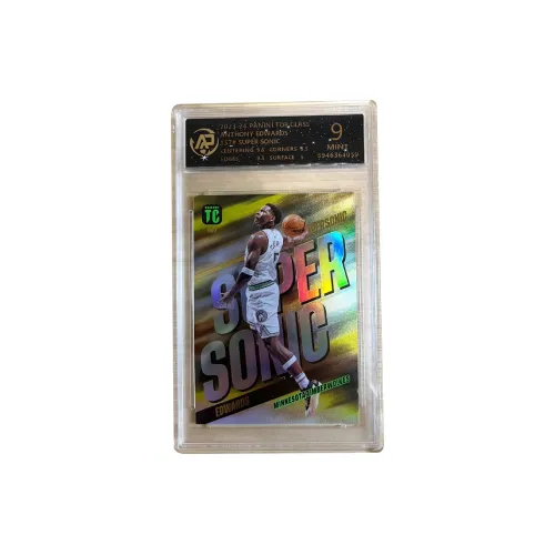 PANINI Эдвардс Timberwolves Supersonic Teca Refraction Star Card 9 Points ANTHONY EDWARDS Сертифицированные карточки 1 шт