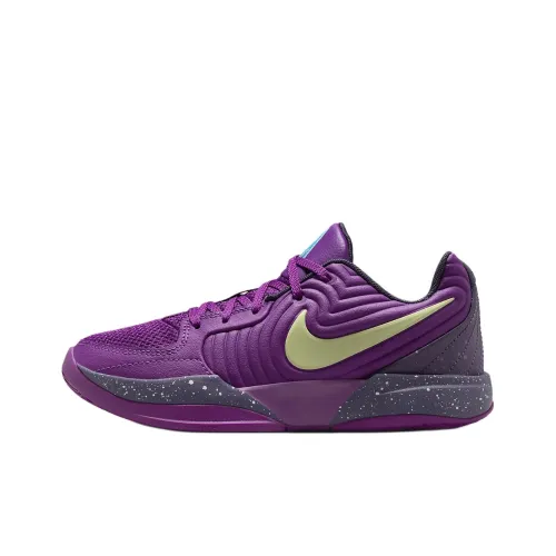 Nike Ja Morant 2 Slip-Resistant Shock Absorbers Low Top Детские Баскетбольные Кроссовки Фиолетовые