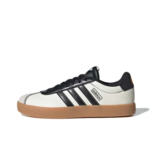 Adidas Vl Court 3,0 Slip-Resistant Abrasion-Resistant Low Top Skateboard Shoes Unisex Ecru Adidas Vl Court 3,0 Противоскользящие устойчивые к истиранию низкие топовые скейтбордические кроссовки унисекс цвет экрю