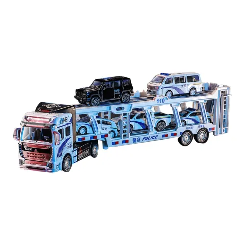 BIG TAYLOR Сплав Полиция Грузовик And Двойной Layer Симуляция Грузовик Для Спасательных и Транспортных Операций Игрушки