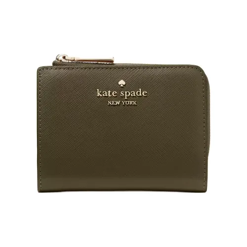 Kate Spade Saffiano кожа кошелек маленький женский морской зеленый