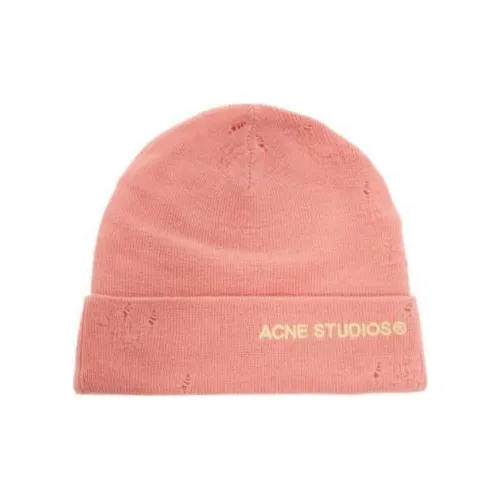 Acne Studios Шерсть Акрил Шапки-бини Женские Розовый