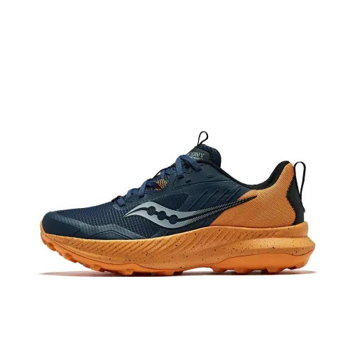 Saucony BLAZE TR Fiery Беговые кроссовки Низкий верх Темно-синий и Оранжевый Мужской