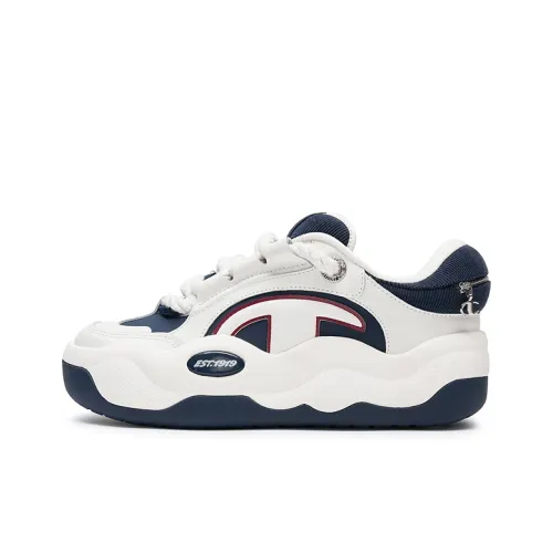 Champion Cloud Cotton CloudNine V1 Скейтборд Кроссовки Мужские Молочный Белый Обсидиановый Синий