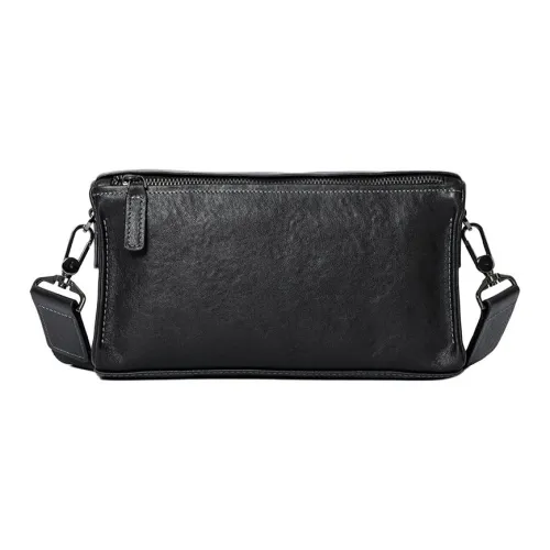 DOSRFINI Сумка через плечо из коровьей кожи сумка на плечо ручная маленькая квадратная сумка стандартная мужская черная