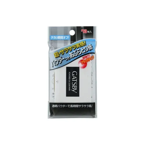 GATSBY Мука Порошковая Масло Absorbent Бумага Чистка Освежающий 70 Шт