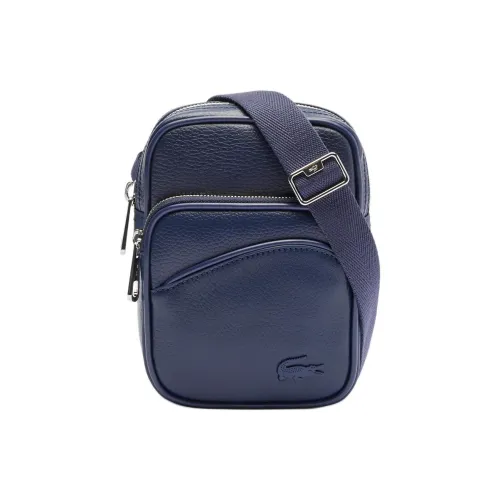 LACOSTE Полиуретан Сумка через плечо Маленькая Мужская Синяя