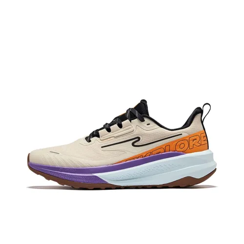 Erke Wild Амортизация Противоскользящий Водонепроницаемый Легкий Низкий Топ Беговые кроссовки Мужской Теплый Лен в Черном