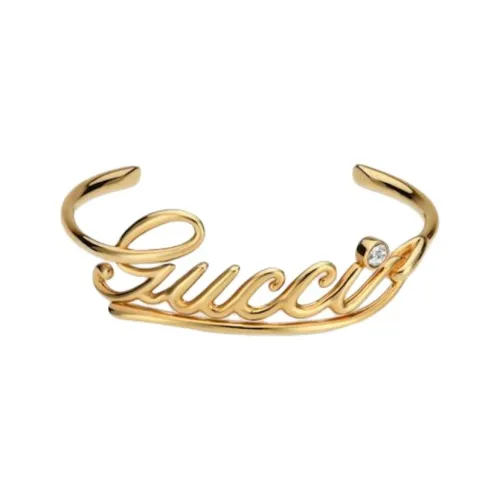 GUCCI Кристальный браслет унисекс золотой