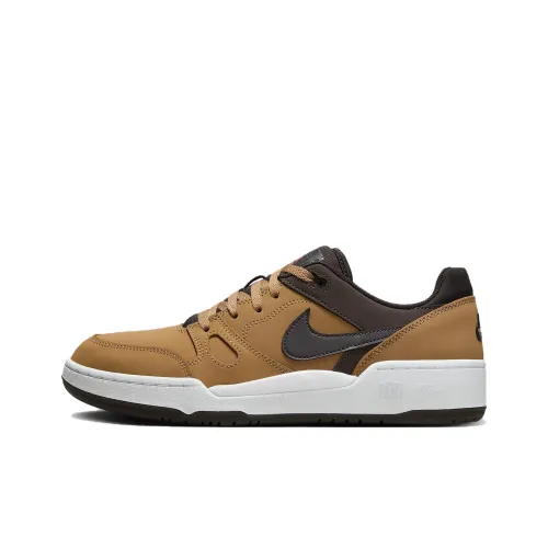 Nike Full Force Slip Resistant Abrasion Resistant Low Топ Скейтборд Кроссовки Мужские Коричневые