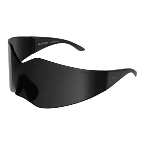 Balenciaga Вакуумная Формовка Нейлон Нерегулярная Форма Солнцезащитные Очки Женские Черный