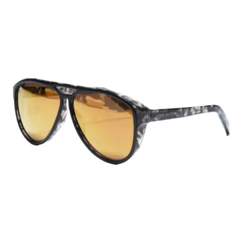 LOUIS VUITTON Пластик Aviator Солнцезащитные очки Женские Серые