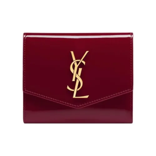 SAINT LAURENT UPTOWN Телячья кожа Кошелек Женские Красный