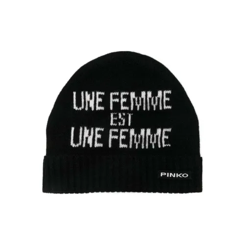 PINKO Шерсть Береты Женские Черный