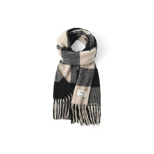 FREE RABBITⅡ Длинный Утолщенный Шарф с Кисточкой Теплый Унисекс