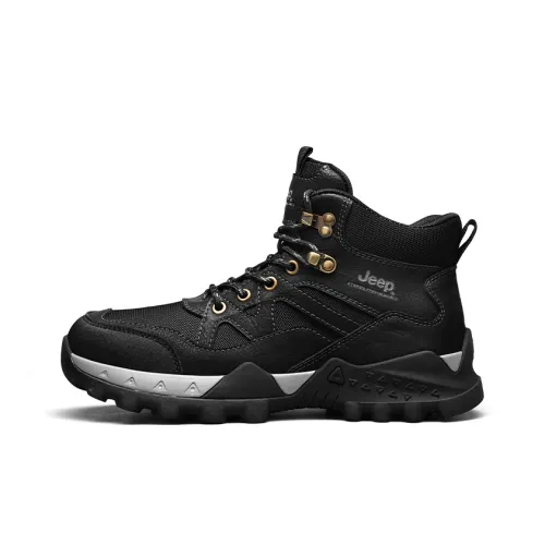 JEEP Осенний Новинка Рабочие ботинки MID Топ Поход Альпинизм Обувь Мужской