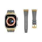 Серый с золотой нержавеющей сталь, застежка