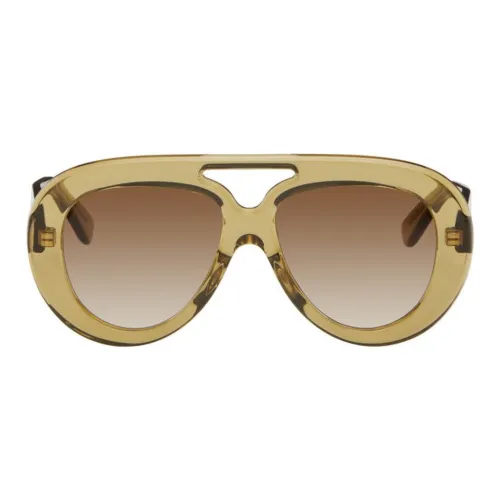 LOEWE Ацетат Aviator Солнцезащитные очки Мужские Зеленые