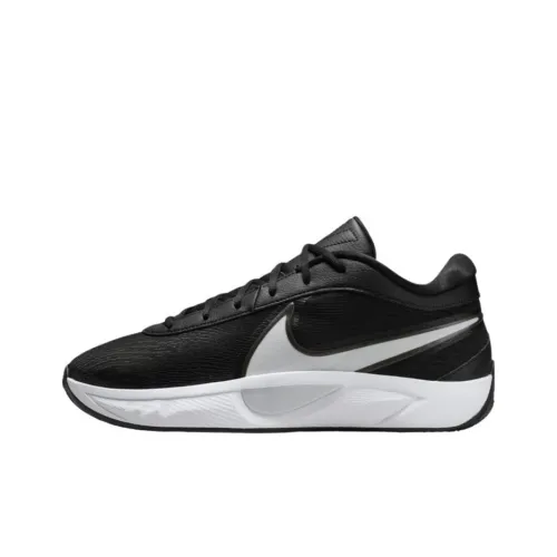 Nike Slip Resistant Abrasion Resistant Низкие Баскетбольные Кроссовки Унисекс Черный Белый