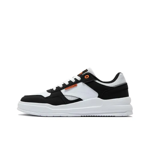 361° Slip-resistant Abrasion-resistant Low-top Skateboard Shoes Men's Black White