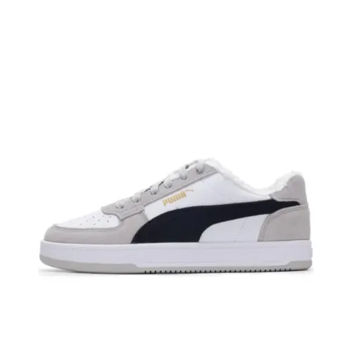 PUMA Caven 2,0 Устойчивые к истиранию низкие кроссовки для скейтбординга унисекс серо-белые