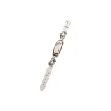 Бусины с кожаными вставками, этнический стиль - [Экрю]