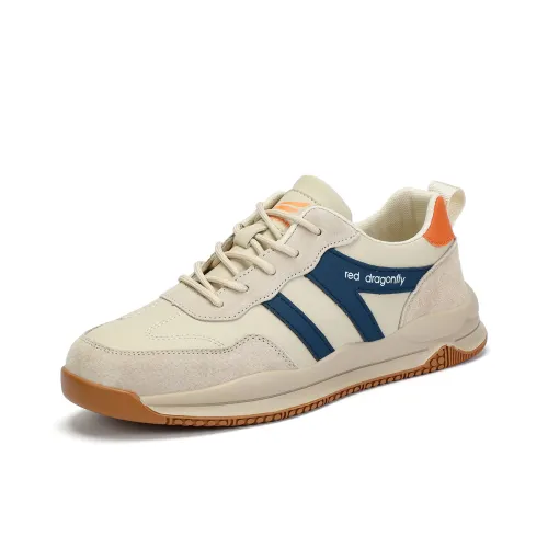 RED DRAGONFLY Спортивная обувь Легкая и Дышащая Низкий Топ Повседневная Мужская Бежевая Абрикосовая