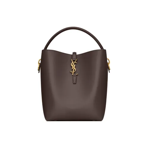 SAINT LAURENT Телячья кожа Сумка через плечо Сумка Женская Кофейного цвета
