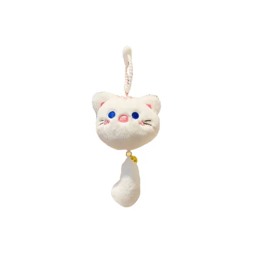 JIUJI Cute Cartoon Мурмур Креативный Кошка Голова Колокольчик Брелок Куклы Плюшевый Брелок Высота 16 см