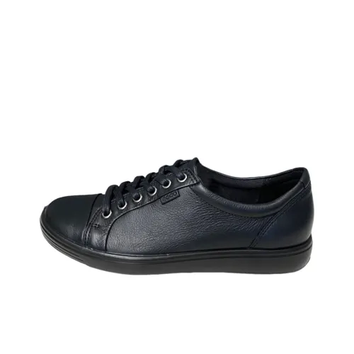 Ecco Soft 7 Low Топ Скейтборд Кроссовки Женские Черные