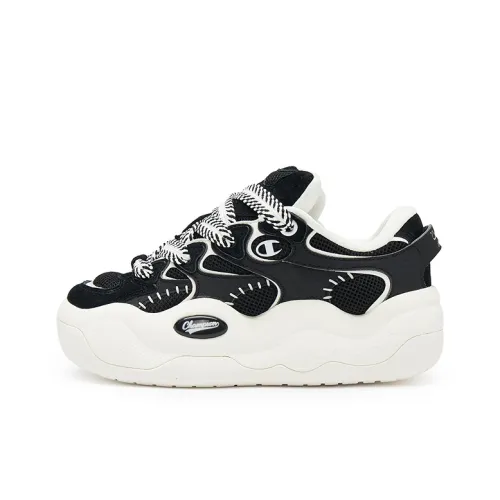 Champion Cloud Demon Cloud Skateboard Shoes Men's Black Milk White