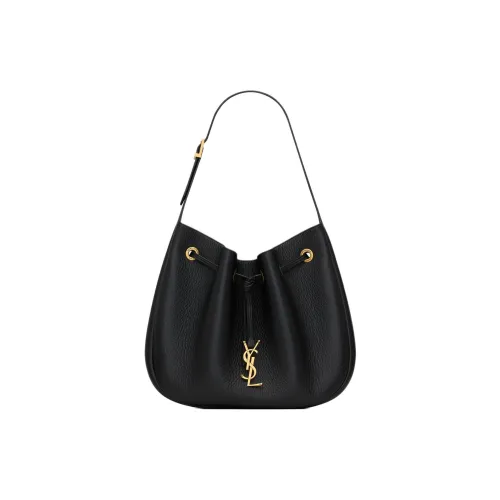 SAINT LAURENT GRAIN LEATHER Одно плечо Сумка Маленькая Женская Черная