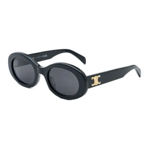 CELINE OVAL SUNGLASSES Женские Черный