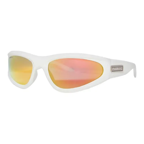 DSQUARED 2 Кошачий глаз Солнцезащитные очки Мужской Белый