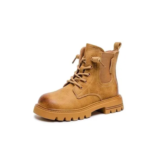 KINDDOG Slip-resistant Abrasion-resistant Thermal Baby Shoes Yellow Baby KINDDOG Противоскользящие Износостойкие Термические детские ботинки Желтые для малышей